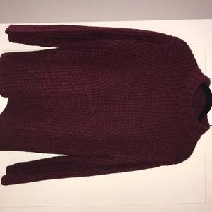 Over sized boyfriend burgundy sweater